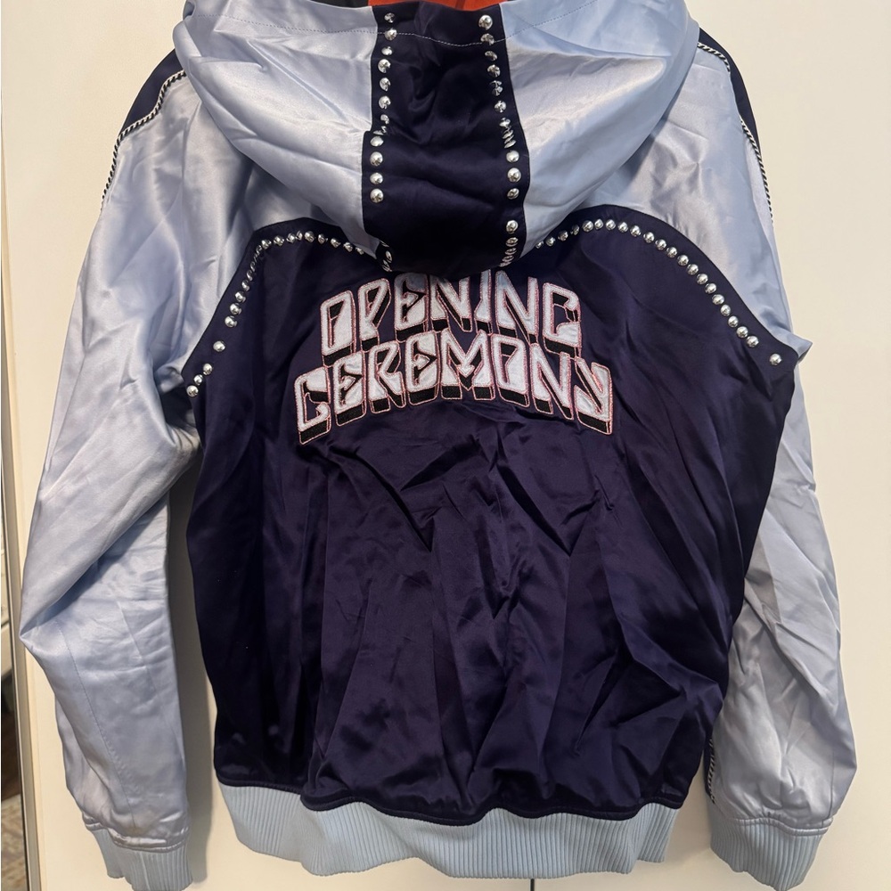Opening Ceremony Satin Reversible Bomber jacket. Large.